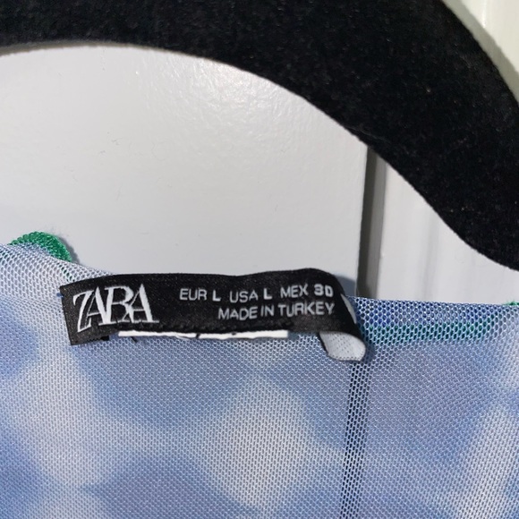 ZARA tie dye long sleeve top. Size large. - Picture 7 of 7